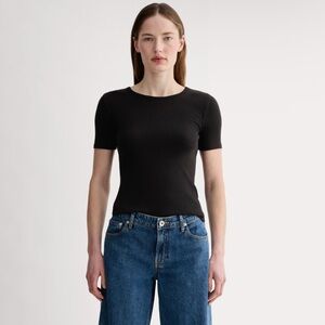 Everlane Black Fitted Short Sleeve T-Shirt